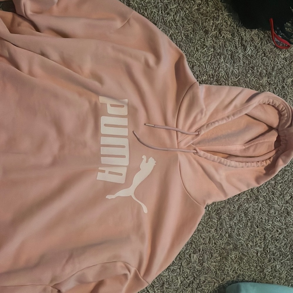 Kids Puma sweatshirt color= pink/coral size=youth large